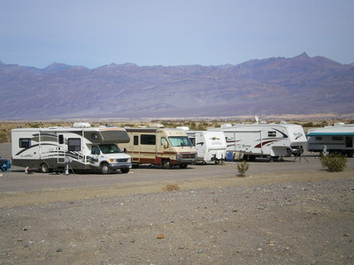 Camper (RV) in Death Valley