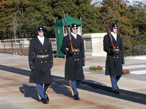 Wisseling van de wacht op Arlington National Cemetery